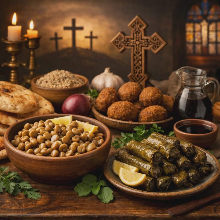 Foods of Holy Week. AI-generated image